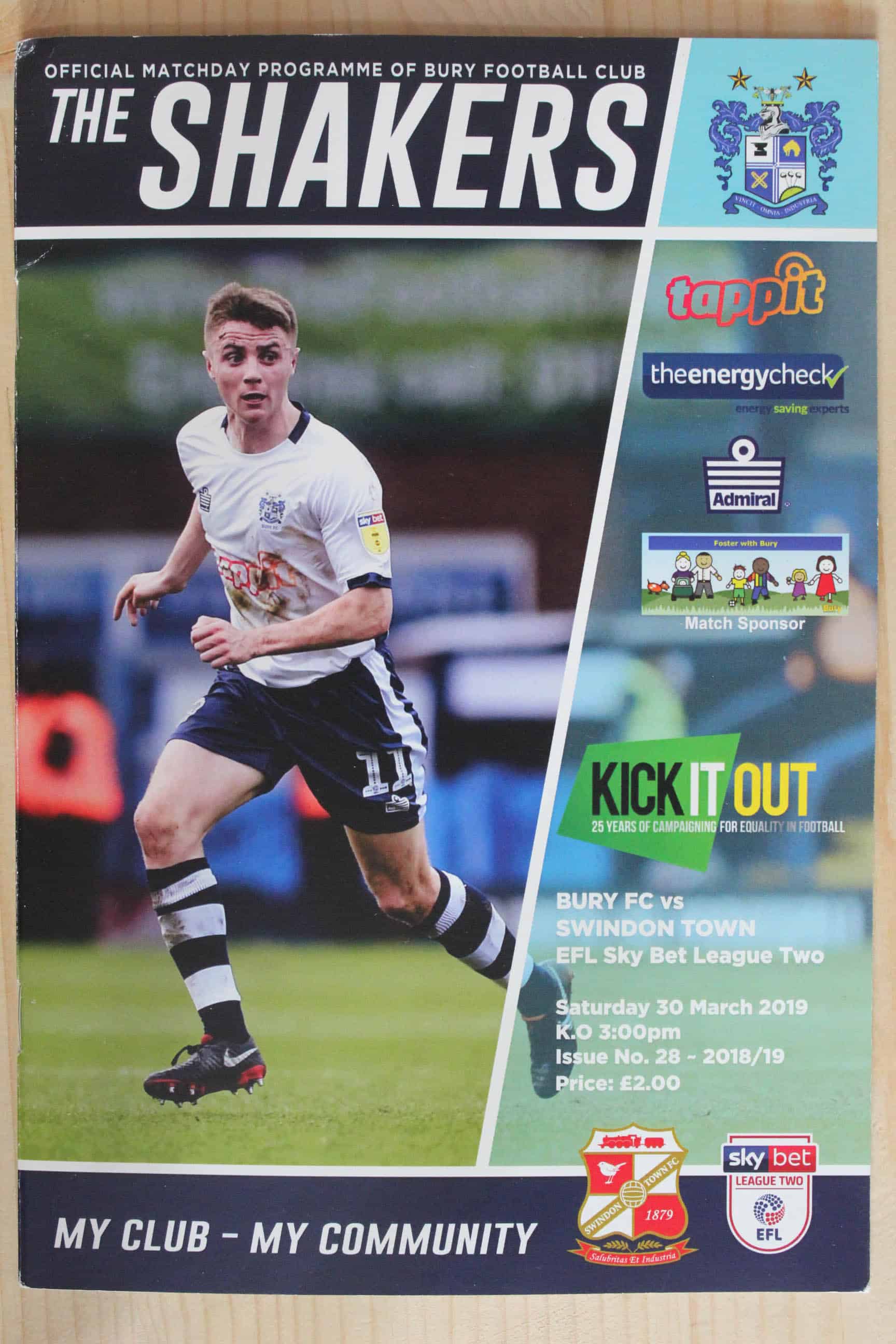 Bury FC v Swindon Town FC